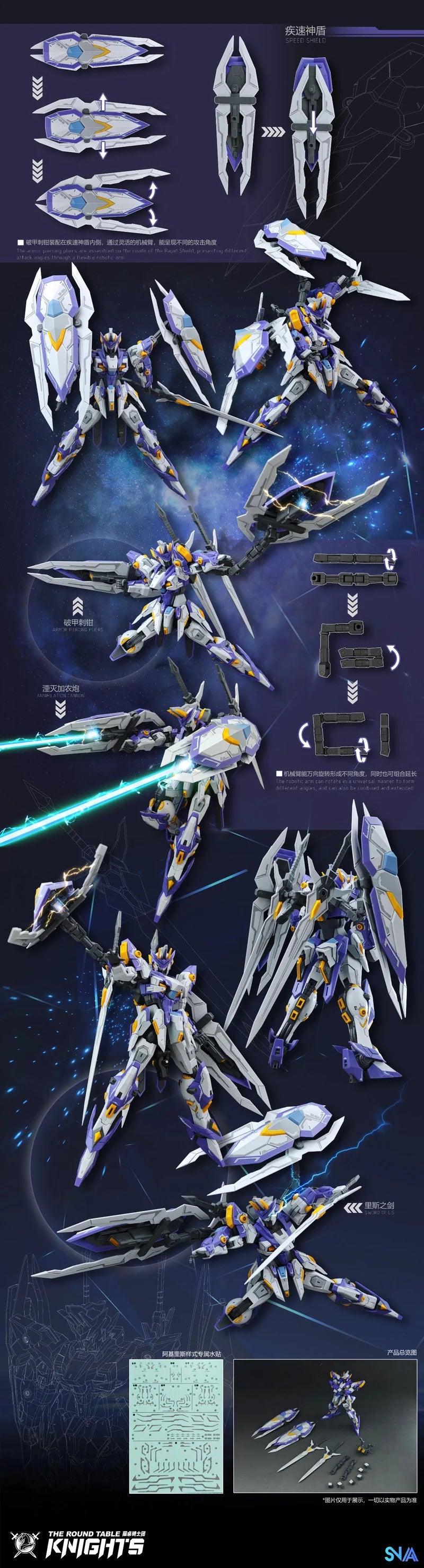 SNAA Model 1/144 Aegis Knight Achilles